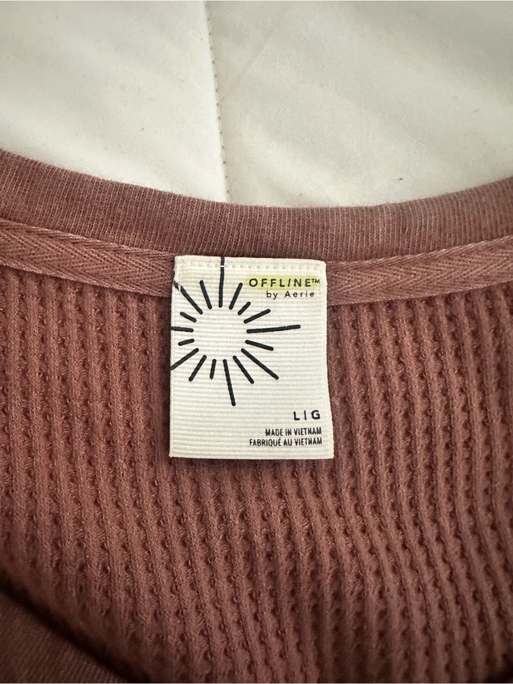 Aerie Offline Waffle Knit Top - Picture 3 of 4